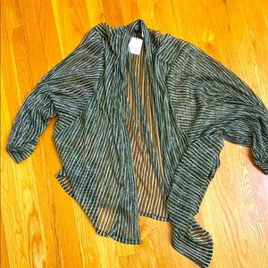 Striped Sheer Open Cardigan Free People one size fits all NWT